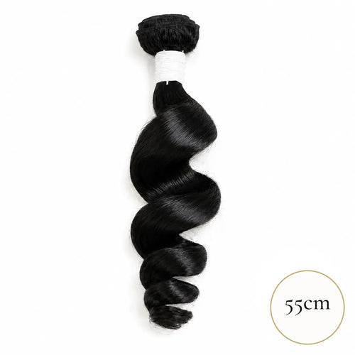 Extensiones Cortina Pelo Virgen Ondulado 55 cm · 100 g